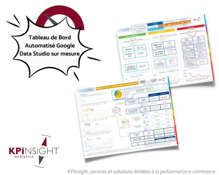 Exemple prestation KPInsight Tableau de bord Data Studio